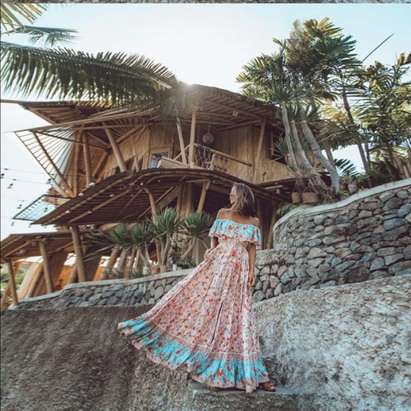 Summer Nights Boho Maxi in PINK - Picture 2 of 7